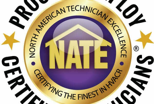 Manwill is proud to employ NATE HVAC Certified Technicians Logo