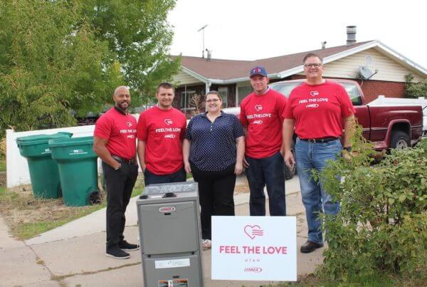Manwill technicians help community during the Lennox feel the love event